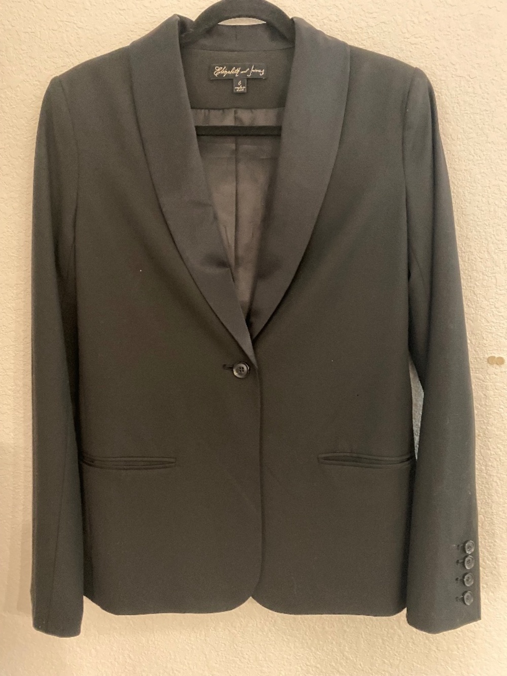 Elizabeth and James Tuxedo Blazer Size 6